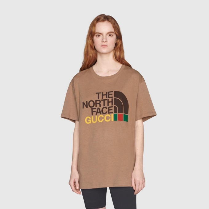 gucci x the north face co-branded t-shirt